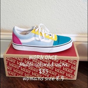 multi colored vans